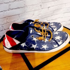 American Flag Sperry Shoes 9M